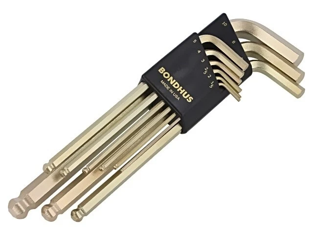 38099 Hex Key Set, Spherical ProTanium®, Steel, Long BONDHUS - Image 1 of 1