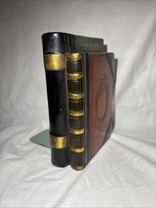 Vintage Borghese Buchstütze Stapel antiker Bücher Made in Italy EINE BUCHSTÜTZE - Bild 1 von 7