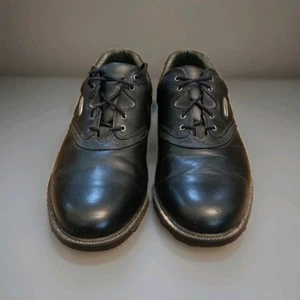 FOOTJOY 57792 Extra Comfort Black Golf Shoes Size 11N Rubber Cleats  - Picture 1 of 6