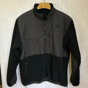 The North Face Retro Denali Fleece Jacket Black Gray Windowpane Check Men's XXL - Picture 1 of 16