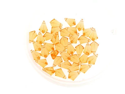 Lote de gotas de lucita texturizadas estriadas acuarela naranja claro de ensueño alemán vintage Foto 1 de 2