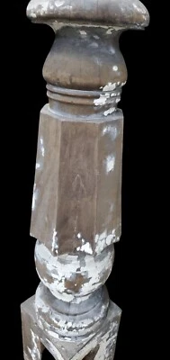 Nogal Octogon Newel Post GAM0237 Foto 1 de 4