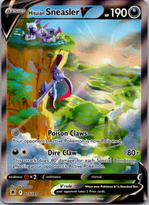 SWSH10: Astral Radiance #175/189 Hisuian Sneasler V Alternate Full Art Alt NM - Image 1 of 2