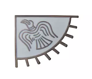 Odins Rabe Banner Wikinger nordische Flagge weiß Pin Anstecker - Bild 1 von 3