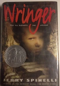 WRINGER By JERRY SPINELLI 1997 Spine Damage book - Picture 1 of 2