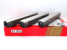 ACME 55226 Set 3 Carrozze FS treno rapido 71/72 grigio ardesia filetto rosso