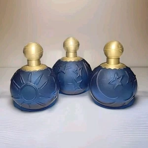 Blue Glass Sun Moon Star Karl Lagerfeld 3.3oz Perfume Spray EMPTY Bottle MATTE - Picture 1 of 20