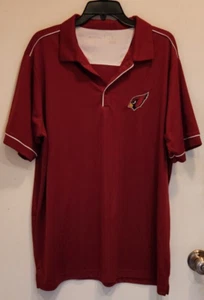 Antigua Arizona Cardinals Burgunderrot Polyester Poloshirt NFL Logo Herren XL - Bild 1 von 4
