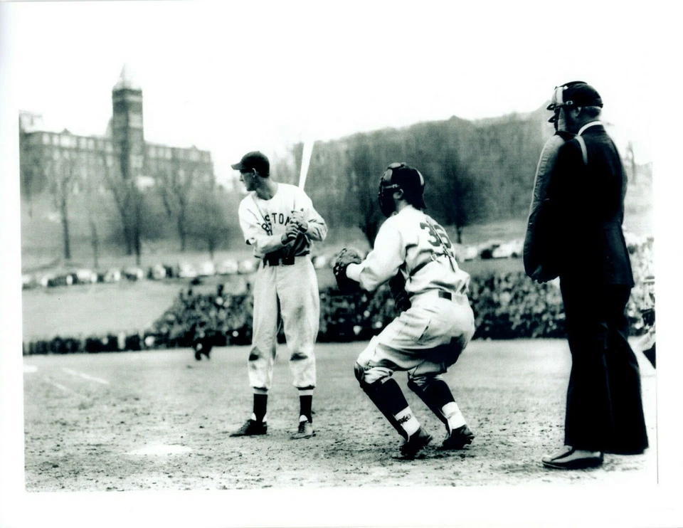 1939 TED WILLIAMS BOSTON RED SOX HOLY CROSS 8X10 PHOTO 1ST AT BAT FITTON FIELD - Image 1 of 1