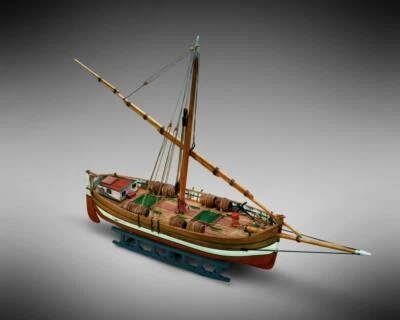 Dusek MiniMamoli MM65 Il Leudo, wooden model kit, scale 1:72 - Immagine 1 di 2