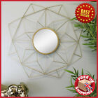 Large Gold Wire Geometric Design Mirror Stunning Design Home Decor 60X60cm