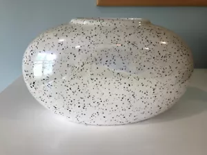 Vintage 80er gesprenkelt Mitte des Jahrhunderts Rosenthal Netz Taiwan Vase Keramik - Bild 1 von 7