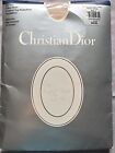 Christian Dior Vintage Sz 3 ROSE PETAL Ultra Sheer Pantyhose Control Sandalfoot 