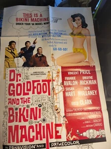 Póster original de la película Dr. Goldfoot and the Bikini Machine 1965 27x41 - Imagen 1 de 15
