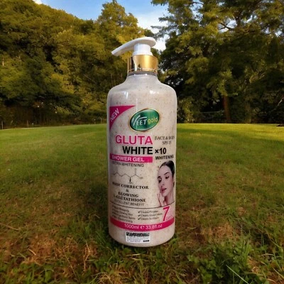 Veetgold GLUTA-WHITE X10 Whitening Shower Gel 1000mlx 1 - Image 1 of 4