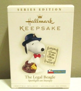 Hallmark Peanuts Snoopy 'Legal Beagle' Keepsake Ornament 2006 New w/Box - Bild 1 von 1
