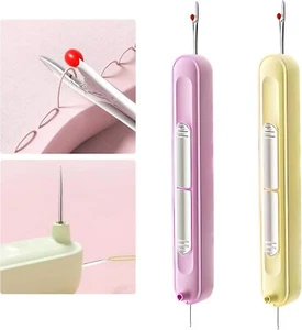 1*Portable 2-in-1 Needle Threader and Seam Ripper Sewing Needle Threading Tool - Picture 1 of 20