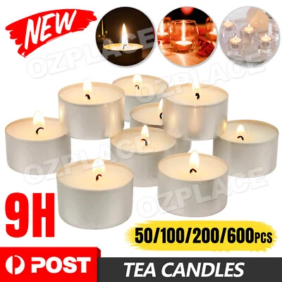 9 Hours Tea Light Candle Tealight Wedding Candles Bulk Tealights Hour Party - image 1 of 4