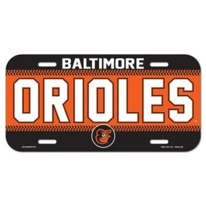 Baltimore Orioles Plastic License Plate (NEW) MLB Tag Auto Car Truck Man Cave - Picture 1 of 1