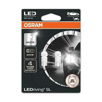 OSRAM 2 LAMPADINE LED POSIZIONE W5W T10 6000K 2825DWP Premium 4 ANNI DI GARANZIA - Immagine 1 di 4