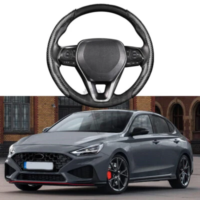 For Hyundai i20 i30 i40 15" Steering Wheel Booster Cover Carbon Fiber Non-Slip - image 1 of 4