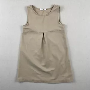 Gap Kids Girls Casual Dress Size L (10) Regular Beige Pleated Pullover - Picture 1 of 10