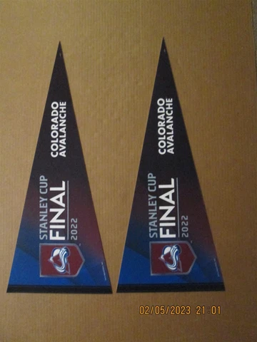 NHL Colorado Avalanche 2022 Stanley Cup Final Lot 2 Team Logo Hockey Pennants Cover