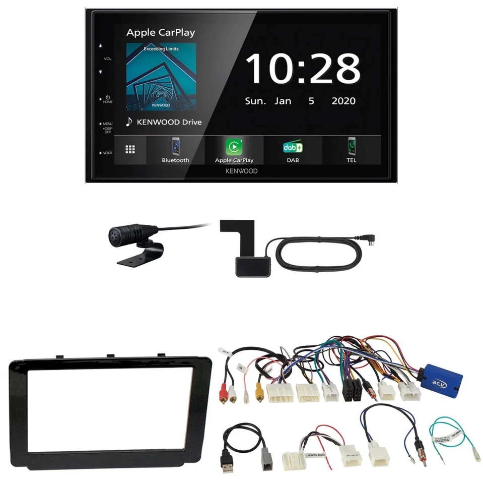Kenwood DMX-5020DABS CarPlay Android Auto Einbauset für Toyota Hilux 2016-2019 - Bild 1 von 1