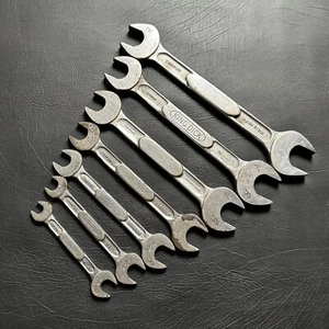 SET OF 7 VINTAGE KING DICK WHITWORTH BS VR VICTORIAN RAILWAYS SPANNERS TOOLS - Picture 1 of 15