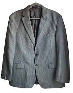 Lauren Ralph Lauren Men Sz 44 R Sport Coat/Blazer silk wool Herringbone Business - Picture 1 of 10