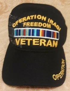 OPERATION IRAQI FREEDOM VETERAN CAMPAIGN RIBBON CAP / HAT FREE SHIPPING! NEW! - Picture 1 of 1