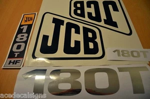 JCB 180T Decal Kit Repro Aftermarket Decals Stickers - Bild 1 von 4