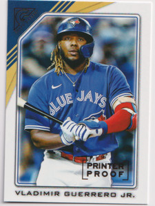 2022 Topps Gallery Printer Proof #118 Vladimir Guerrero Jr Toronto Blue Jays