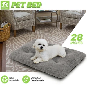 Pet Cats Dogs Bed Self Warming Short Plush Cushion Soft Puppy Sleeping Bed Ultra - Picture 1 of 9