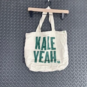 Eco Bags KALE YEAH Beige Recycelte Baumwolle Vegan Tragetasche - Bild 1 von 8