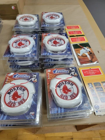 Boston Red Sox 22-2 Pack (44 Total) Vinyl Jersey Coasters & 4 Packs of Postcards Cover