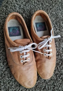 Artefects Damen Sneaker Gr 38 echtes Leder hellbraun Schuh Slipper Ballerina - Bild 1 von 4