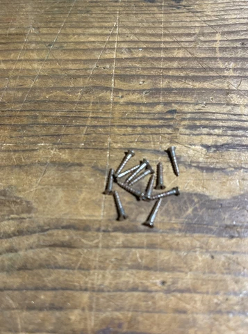 Wood Screws Flat Head Slotted #0 X 3/8” Steel Bright American Made Old Store Cover