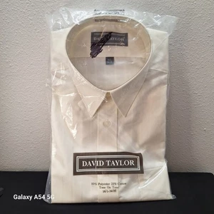 Herren Neu in Verpackung Anzughemd Vintage Sears "David Taylor" Größe 16,5  - Bild 1 von 4