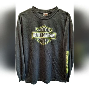 Harley-Davidson Hemd Jungen XL Schwarz Langarm Motorrad Bikercore Freizeit - Bild 1 von 13