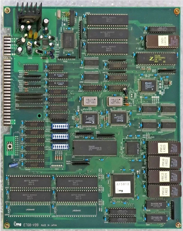 Battle Bakraid Arcade PCB Japan Original ET68 V99 JAMMA Board Tested Works - Image 1 of 1