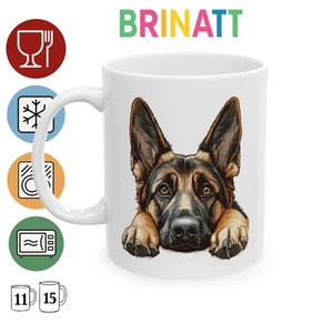 Keramiktasse - Deutscher Schäferhund Realist - Geschenk Kaffeetasse lustig - Bild 1 von 9