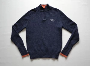 HELDRE Herren Pullover Men's Jumper Rollkragen Gr. M Wolle/ Wool Dunkelblau - Bild 1 von 7