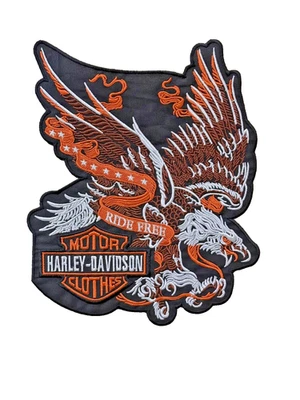 Large Eagle Wings Embroidered Patch – 12 Inch Motorcycle Back Patch for Jackets - Image 1 of 4