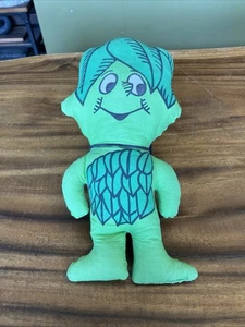 Vintage Jolly Green Giant LITTLE SPROUT Plush Advertising 12" Cloth Doll  - Imagen 1 de 12