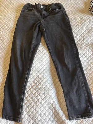 Zara Denim Straight Jeans Girls Size 11-12 Black - Image 1 of 4