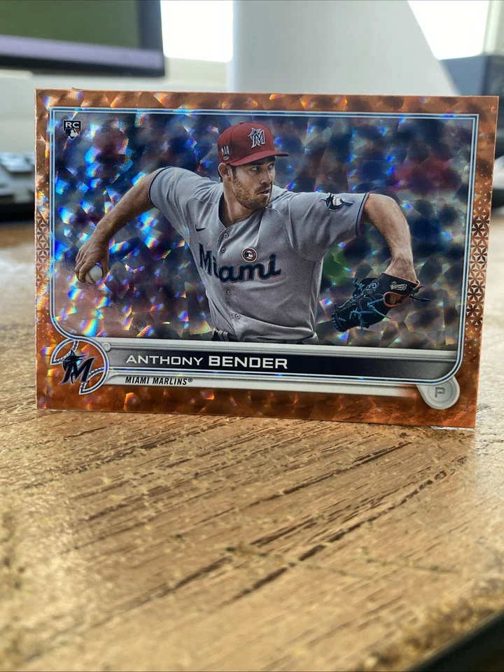 2022 Topps Series 1 Orange Foil 131/299 Anthony Bender #160 Rookie RC Marlins - Image 1 of 2