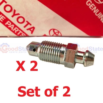 Genuine LandCruiser HZJ81 HZJ80 HZJ79 Rear Disc Brake Caliper Bleed Nipple x2 - Image 1 of 2
