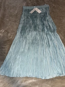 Neu mit Etikett Eileen Fisher XS Faltenrock aus zerkleinerter Seide - Bild 1 von 6