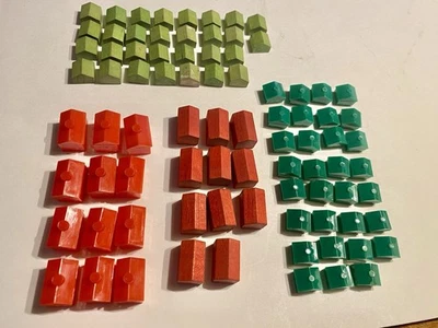 Casas y Hoteles MONOPOLY De Colección - Plástico y Madera - Repuestos Foto 1 de 4